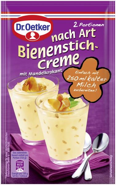 Dr. Oetker nach Art Bienenstich-Creme mit Mandelkrokant