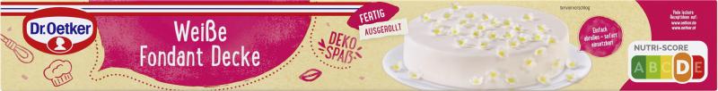 Dr. Oetker Fondant Decke weiß