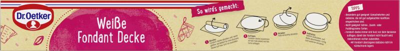 Dr. Oetker Fondant Decke weiß