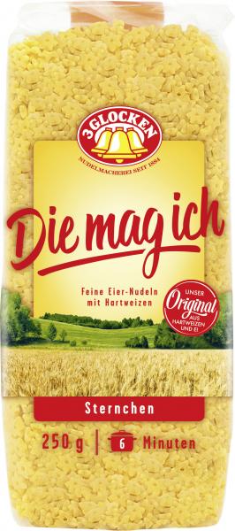 3 Glocken Die mag ich Sternchen-Nudeln