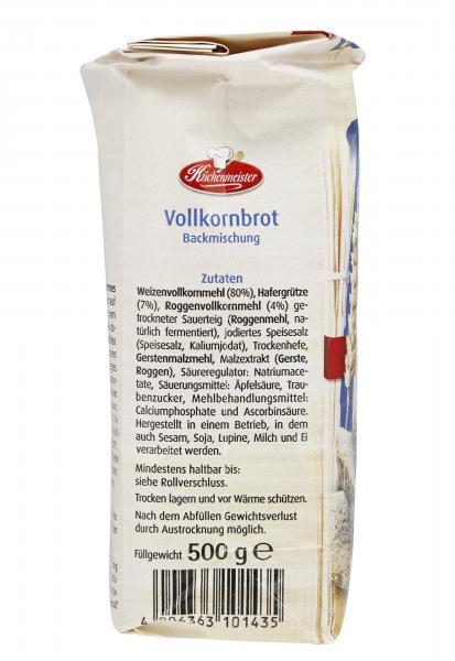 Küchenmeister Backmischung Vollkornbrot