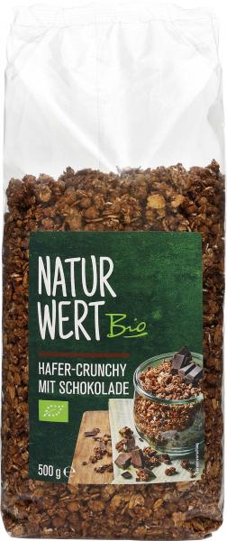 NaturWert Bio Hafer-Crunchy mit Schokolade
