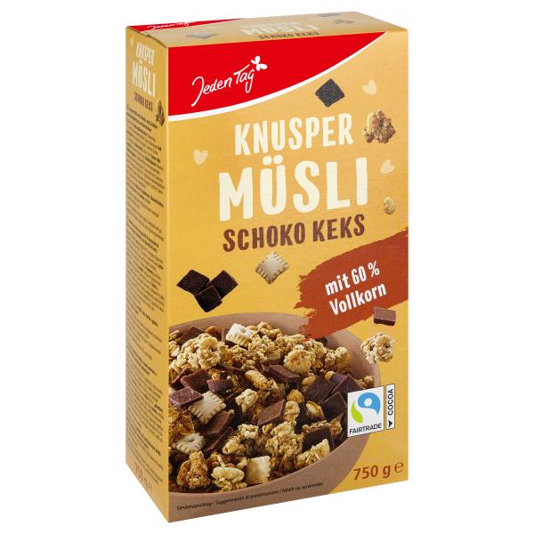 Jeden Tag Knusper Schoko Keks Müsli