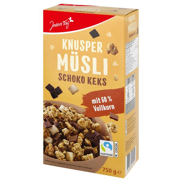 Jeden Tag Knusper Schoko Keks Müsli