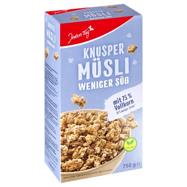 Jeden Tag Knusper Müsli weniger süß