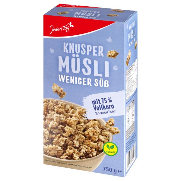 Jeden Tag Knusper Müsli weniger süß