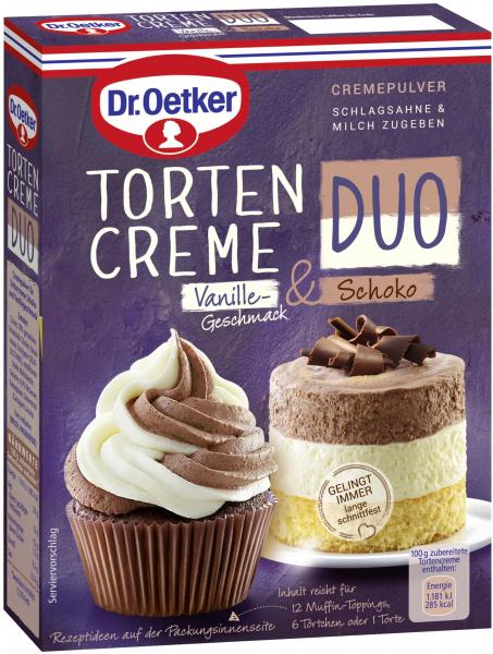 Dr. Oetker Tortencreme Duo Vanille & Schoko