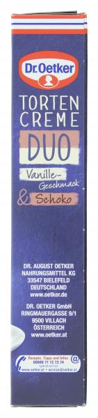 Dr. Oetker Tortencreme Duo Vanille & Schoko