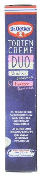 Dr. Oetker Tortencreme Duo Vanille & Erdbeergeschmack