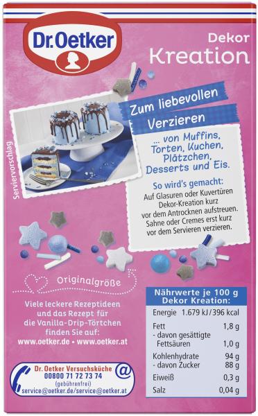 Dr. Oetker Dekor Kreation Blauer Mix