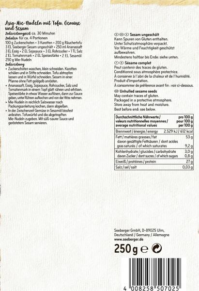 Seeberger Sesam ungeschält