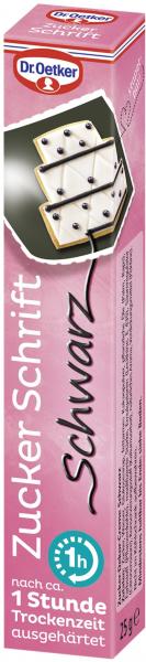 Dr. Oetker Zuckerschrift Schwarz