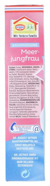 Dr. Oetker Meerjungfrau Backmischung