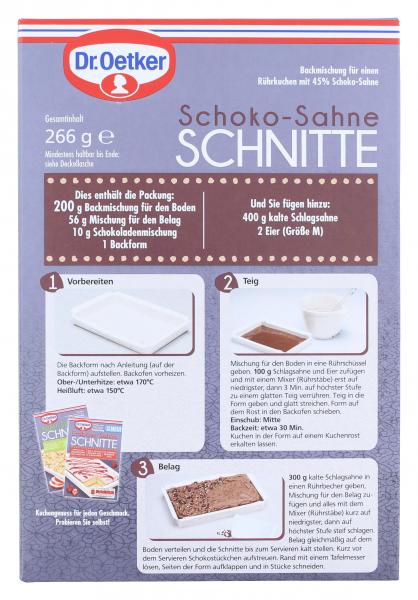 Dr. Oetker Schoko-Sahne Schnitte