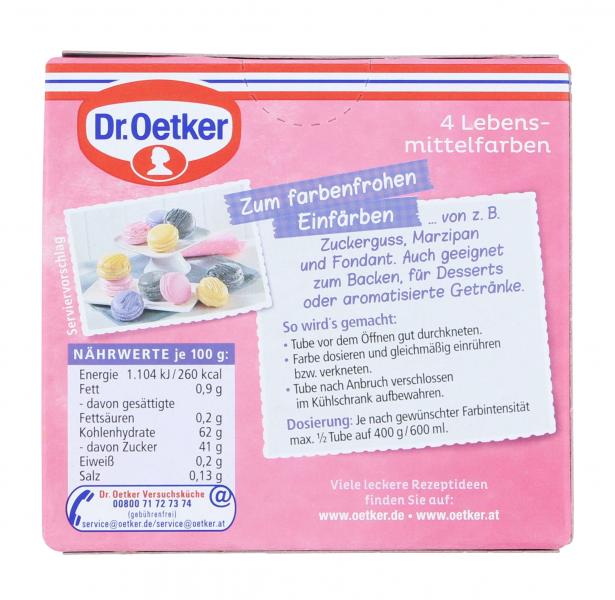Dr. Oetker 4 Lebensmittel-Farben