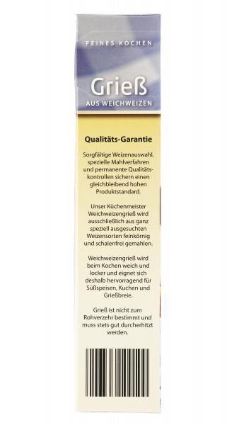 Küchenmeister Grieß aus Weichweizen