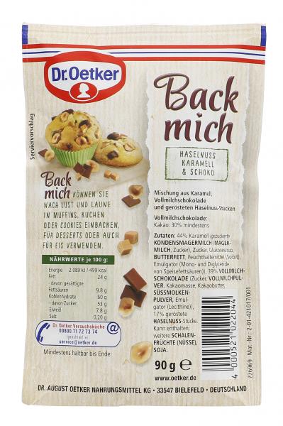 Dr. Oetker Back Mich Haselnuss Karamell & Schoko