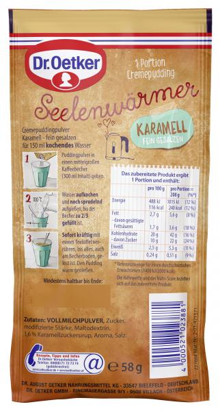 Dr. Oetker Seelenwärmer Tassen-Cremepudding Karamell