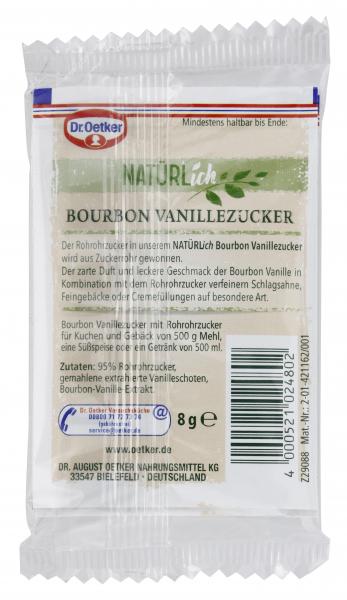 Dr. Oetker Natürlich Bourbon Vanillezucker mit Rohrohrzucker