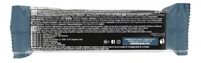 Be-Kind Riegel Dark Chocolate Nuts & SeaSalt