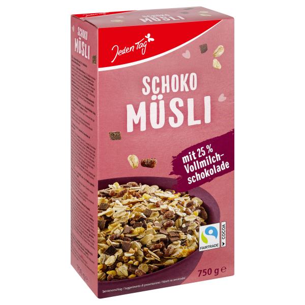 Jeden Tag Schoko-Müsli