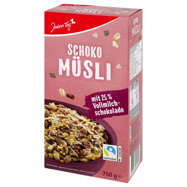 Jeden Tag Schoko-Müsli