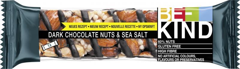Be-Kind Riegel Dark Chocolate Nuts & SeaSalt