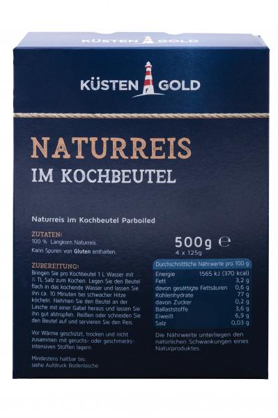 Küstengold Naturreis im Kochbeutel