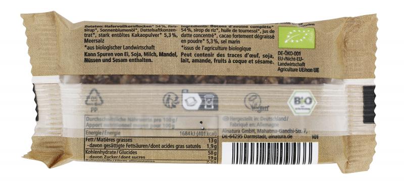 Alnatura Hafer-Riegel Kakao