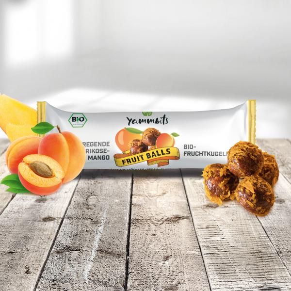 Yammbits Bio Fruit Balls Aufregende Aprikose-Mango