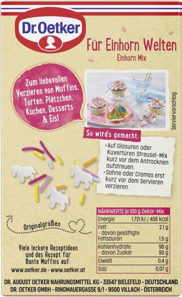 Dr. Oetker Für Einhorn Welten Einhorn Mix