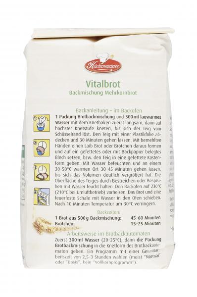 Küchenmeister Backmischung Vitalbrot