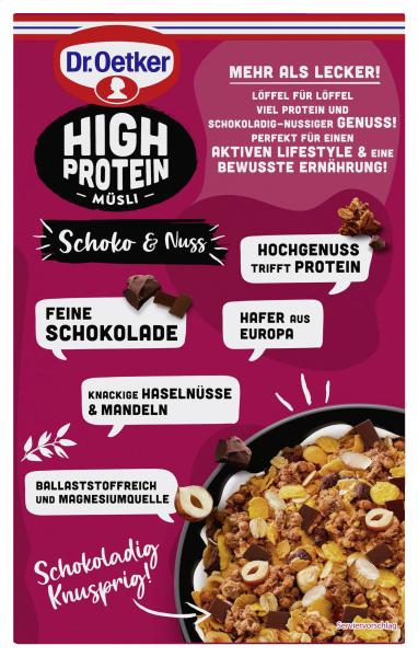 Dr. Oetker High Protein Müsli Schoko & Nuss
