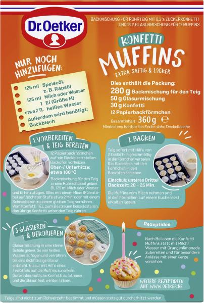Dr. Oetker Konfetti Muffins