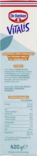 Dr. Oetker Vitalis Knusper Pur Müsli