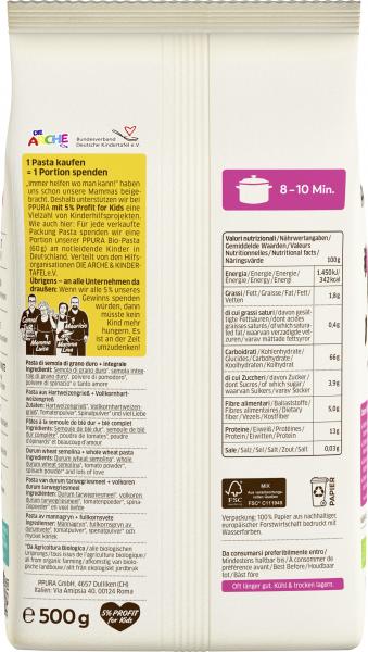 Ppura Bio Kinder Farfalle Tricolore