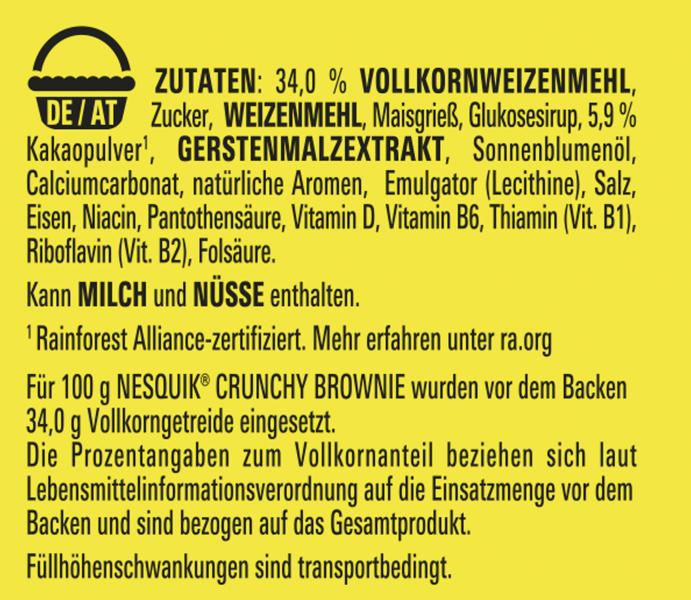 Nestle Nesquik Crunchy Brownie