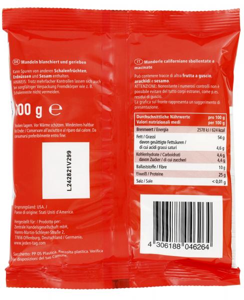 Jeden Tag Mandeln gerieben