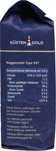 Küstengold Roggenmehl Type 997