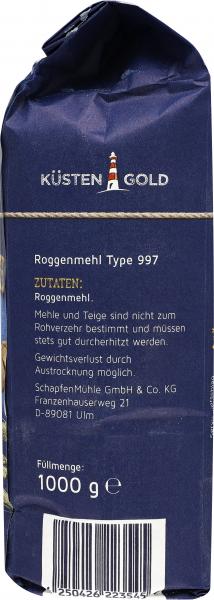 Küstengold Roggenmehl Type 997