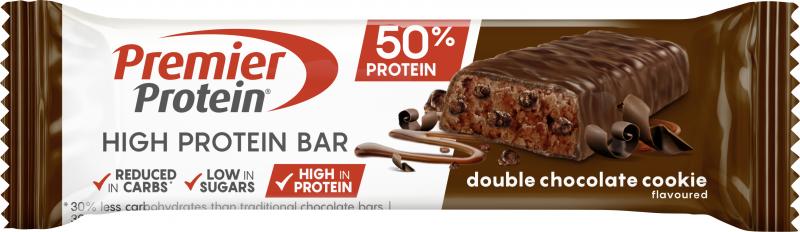 Premier Protein High Protein Bar Double Chocolate Cookie 50% Protein