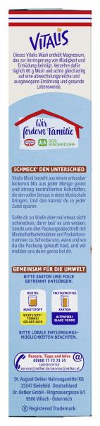 Dr. Oetker Vitalis Weniger Süß Schoko