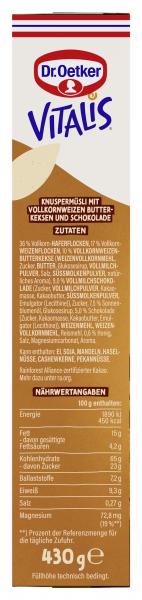 Dr. Oetker Vitalis Knusper Müsli Schoko+Keks