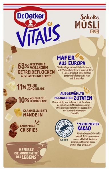 Dr. Oetker Vitalis Schoko Müsli Duo