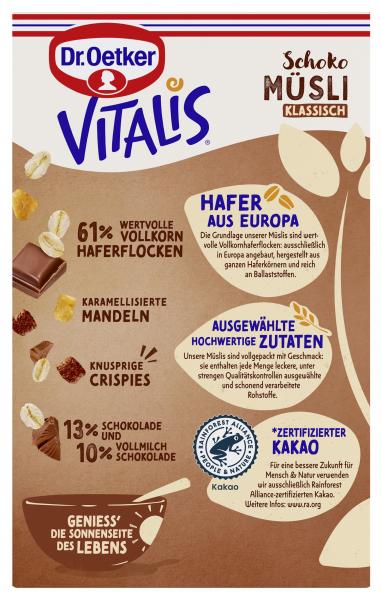 Dr. Oetker Vitalis Schoko Müsli klassisch