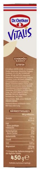 Dr. Oetker Vitalis Schoko Müsli klassisch