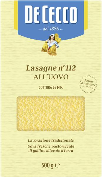 De Cecco Lasagne No 112 all'uovo