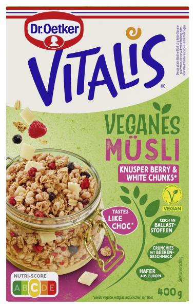 Dr. Oetker Vitalis Veganes Müsli Knusper Berry & White Chunks