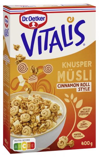 Dr. Oetker Vitalis Knusper Müsli Cinnamon Roll Style