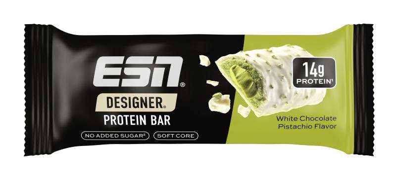 ESN Designer Protein Bar White Chocolate Pistachio Flavor